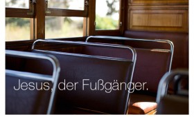 Der Fußgänger. Lukas 19,35